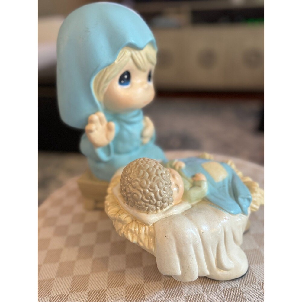 Vintage 1999 Precious Moments Nativity Large Mary Baby Jesus & Joseph Figurines - Picture 4 of 16